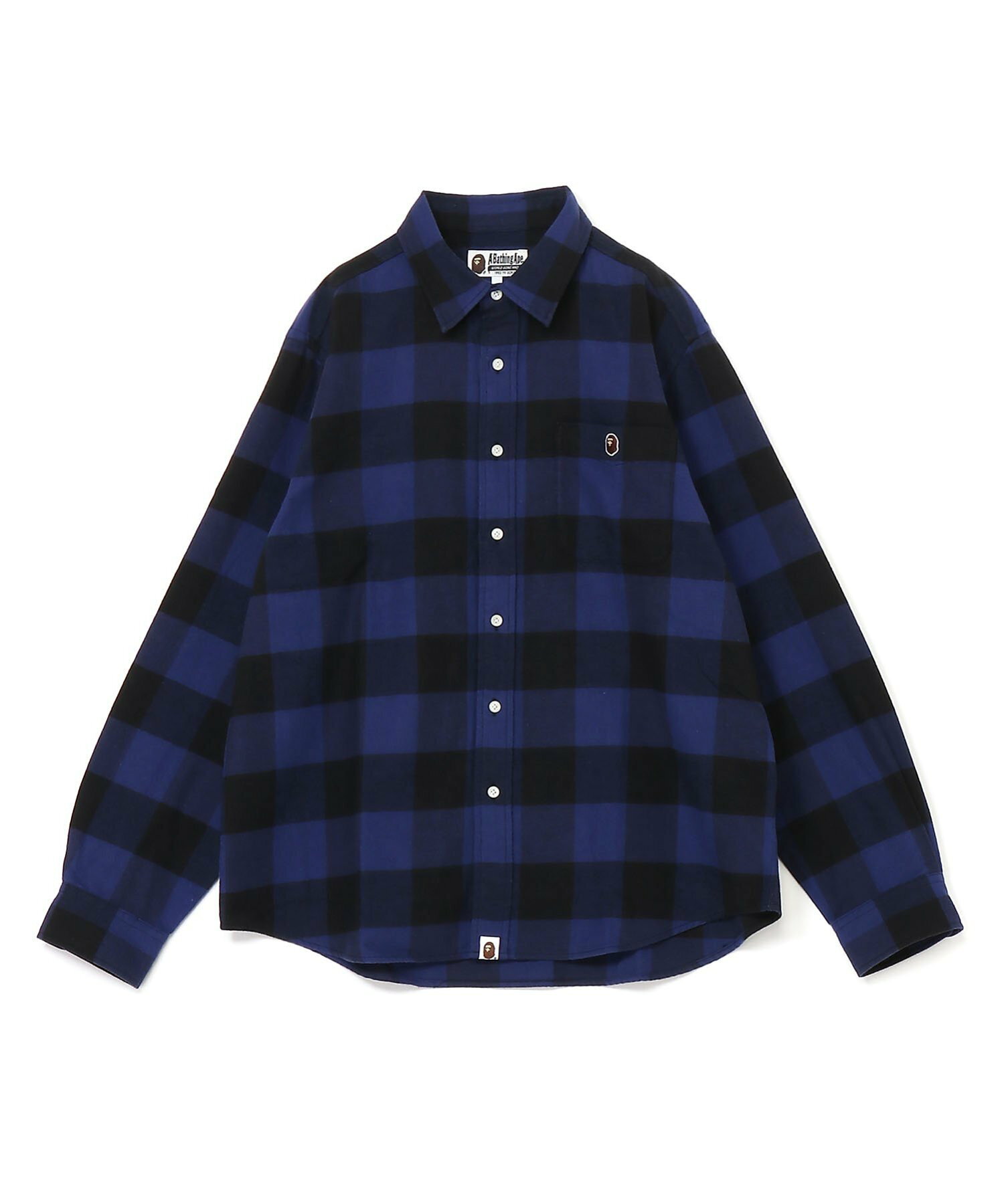 (M)COLLEGE BLOCK CHECK RELAXED FIT SHIRT